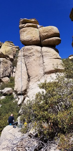 John Baker just before the FA of this new route on The Chili Bean.