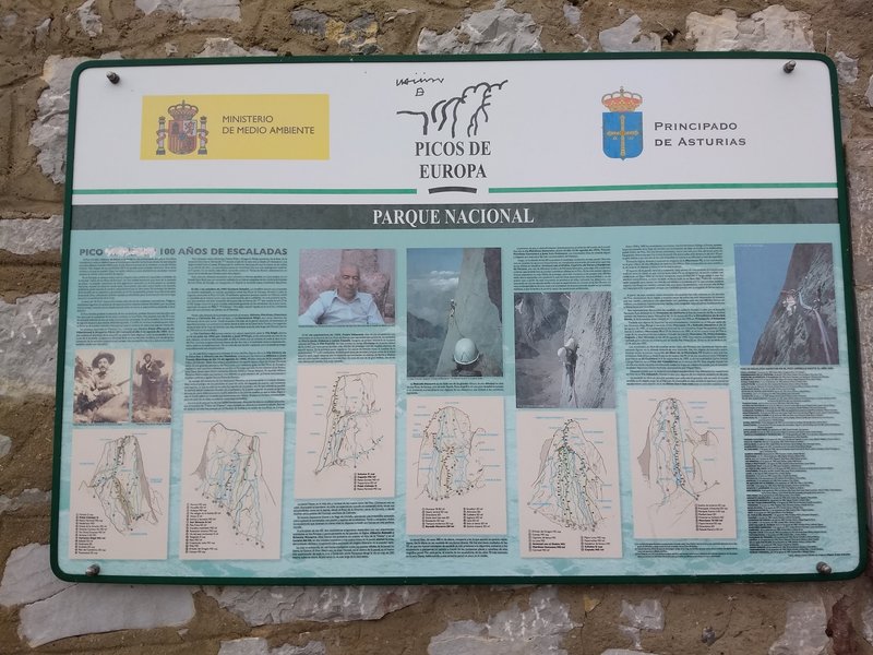 Plaque at the refuge with route info, and a bit of history. This is at the refuge below the west face.