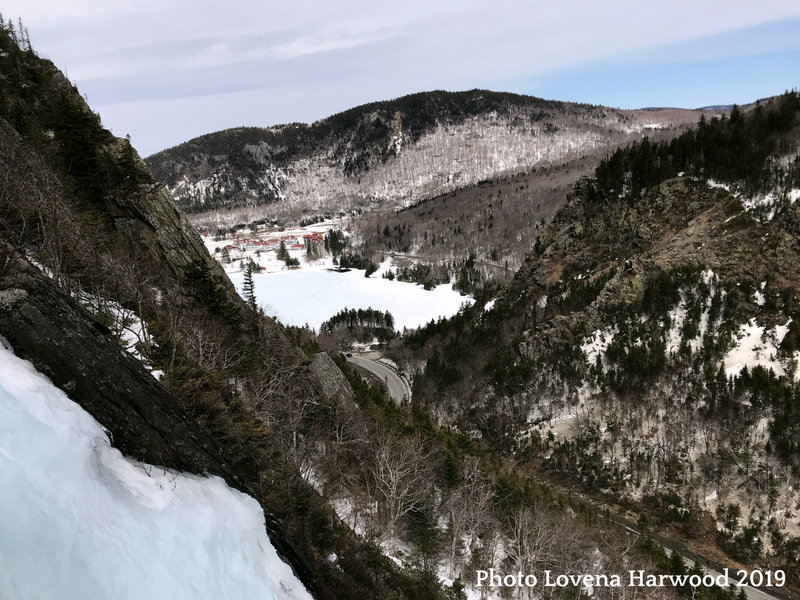 The Balsams from the cave belay. Photo taken 4.14.19.