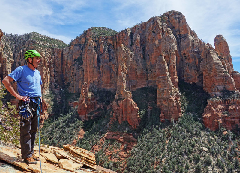 John Burcham on yet another new Sedona summit.
