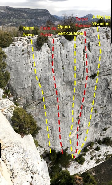 Climber's Right side of Papy on Sight