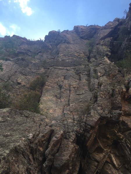 Super long - only about 3/4ths of the way up.