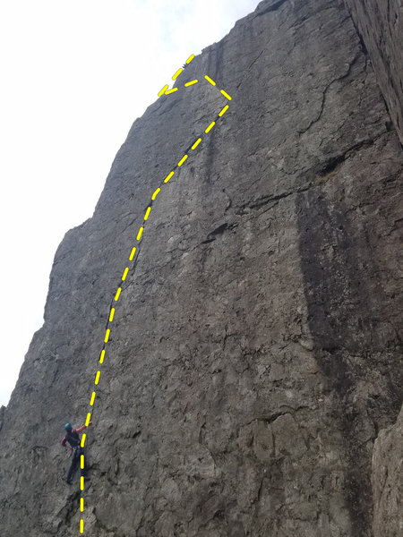 Left Wall, Dinas Cromlech
<br>
<br>
Direct finish is said to add a grade
