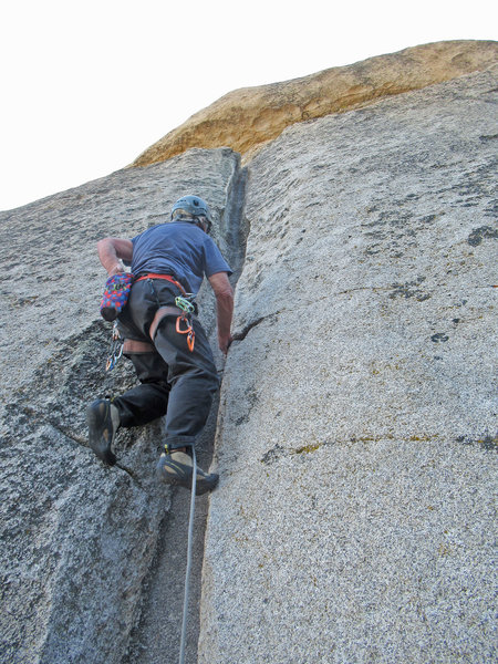 almost at the first bolt