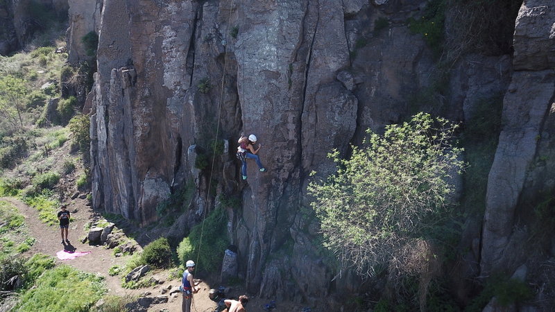 Aerial View from El Dedo Flaco (5.10d)