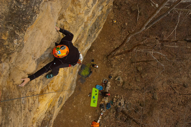 Tony M finishing up Sleeping Bat.
<br>
<br>
Photo: Logan Dop