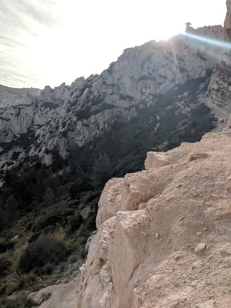 You can get nice views without even climbing any of the routes