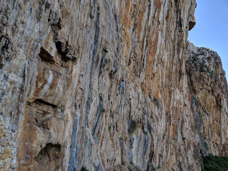 Local climber on Bella Susanna
