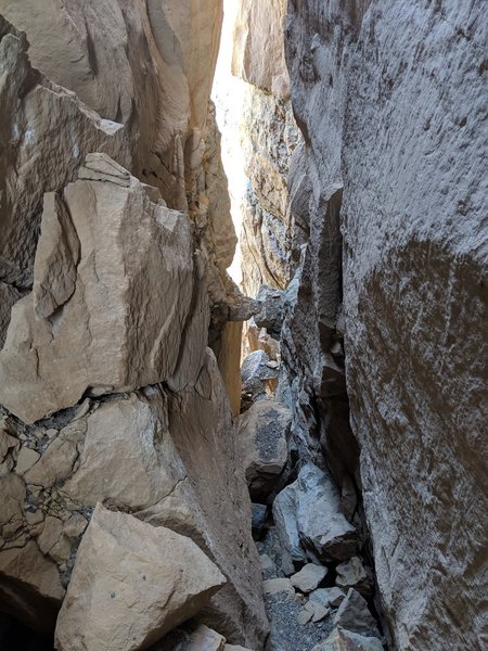 Curious if this ridiculous rock bridge was there during the FA? Would be a good marker if the flake has expanded at all as the contact is only maybe a foot.