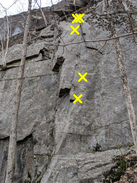 Note the closeness of the first 2 bolts.