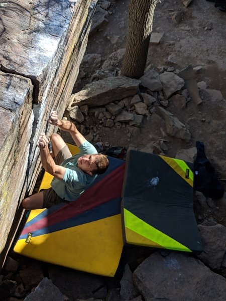 Starting on the crimps. Probably only needed the one pad.
