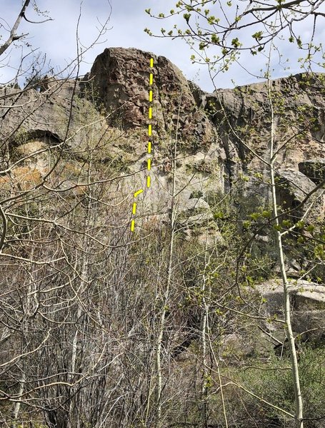 Puzzle Wall as seen from the trail