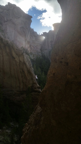 Ido climbing Chiky Chalka