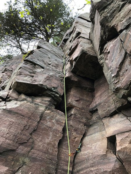 Mason leading a lap up Jerry's lower section.