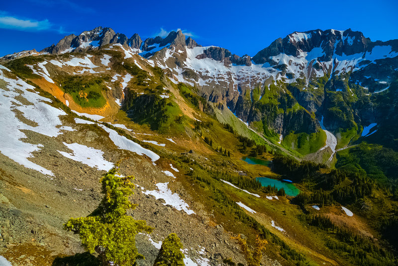 South Side of Spider-Formidable Col, Ying Yang Lakes