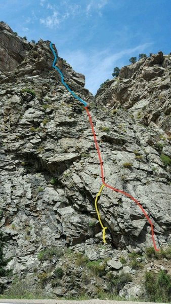 The route (two chains photo).