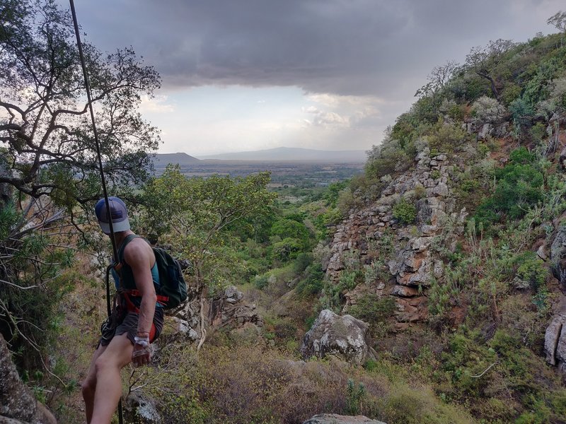 Looking out over the Rift Valley from the top of P1.