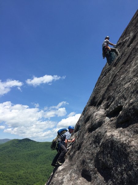 Seconding the second pitch of the Nose. I find it easier to just rope backpack the second rope, as I find double ropes aren't necessary. That way it's easier on the leader. This should give you a good idea of the angle!! Don't forget to check out the view