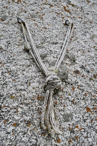 Old cord at first anchor could use some updating...