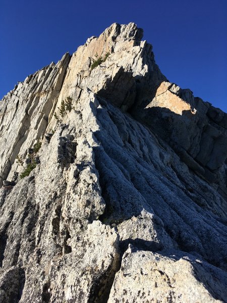 Upward section of the ridge.
