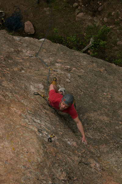 Jeff resting after the fun, lower knob section...he's really tired.