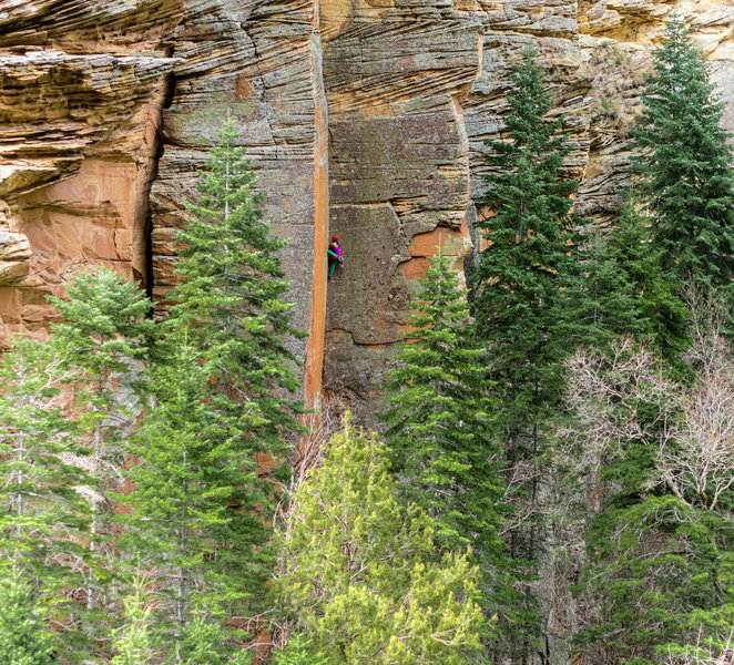 Rock Climb Symmetry, Northern Arizona