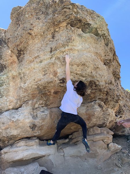 Allie going for the Unforgettable reach.