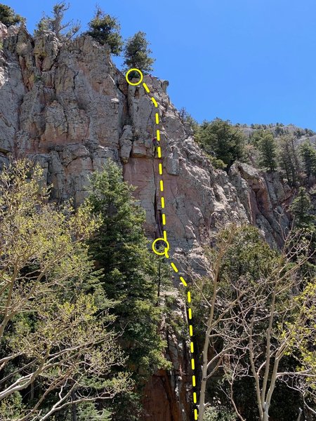 Most of BAC Crack from near the top of Dr. Jeckle