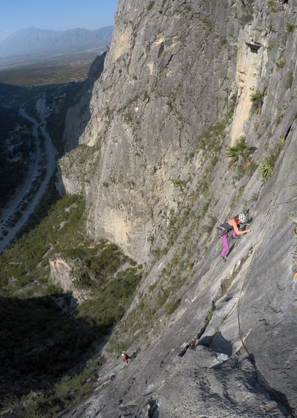 Top of P3 approaching the cable traverse