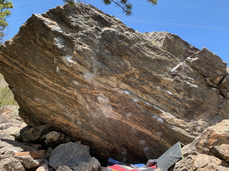 Climbing in Dark Horse Boulder, Georgetown