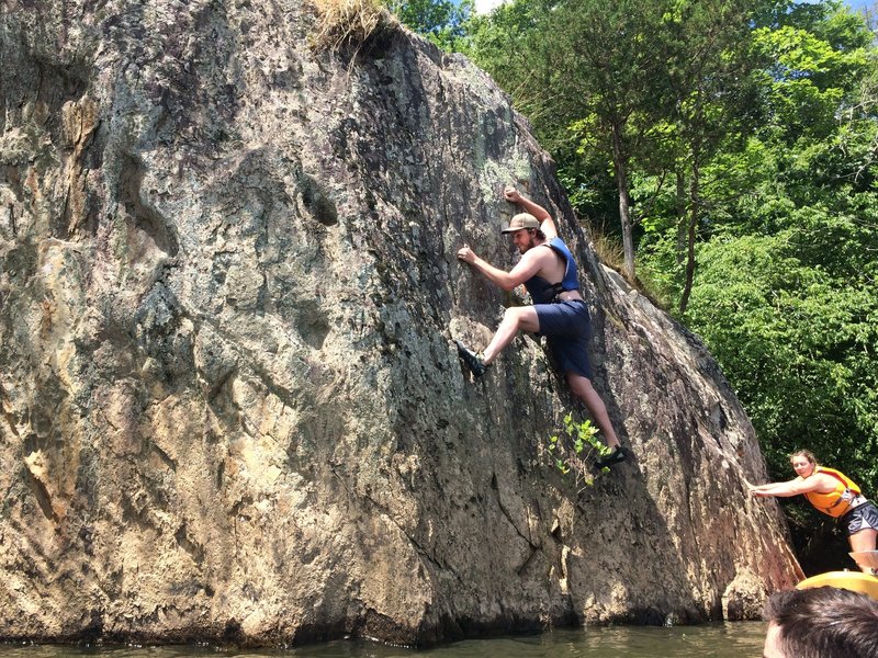 Justin Frazier demonstrating proper form on Tree of Life. The tree must be straddled!