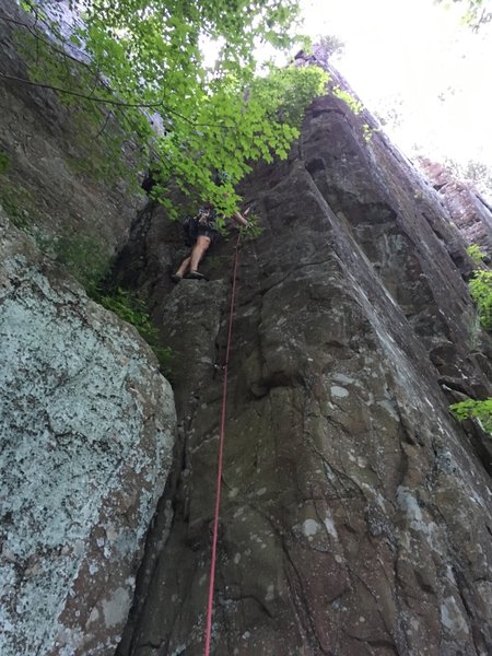 Start of the climb