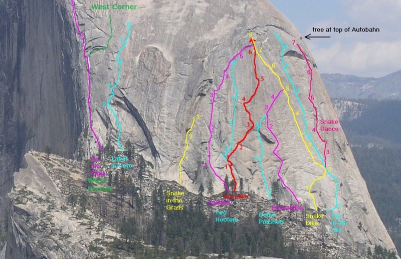 Rock Climbing In Southwest Face Yosemite National Park Rock Climbing In Southwest Face Yosemite National Park