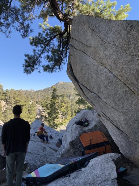 Ben enjoying the scenery before his attempt at obe problem right
