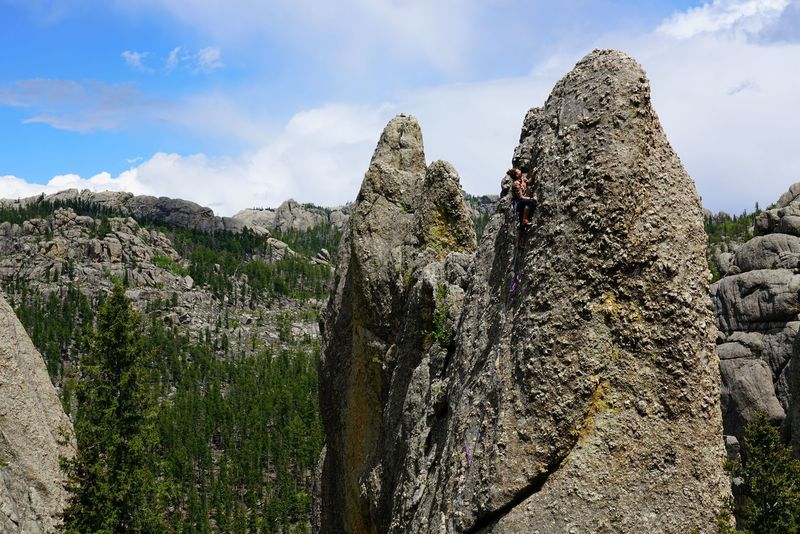 Sam climbing Riddle