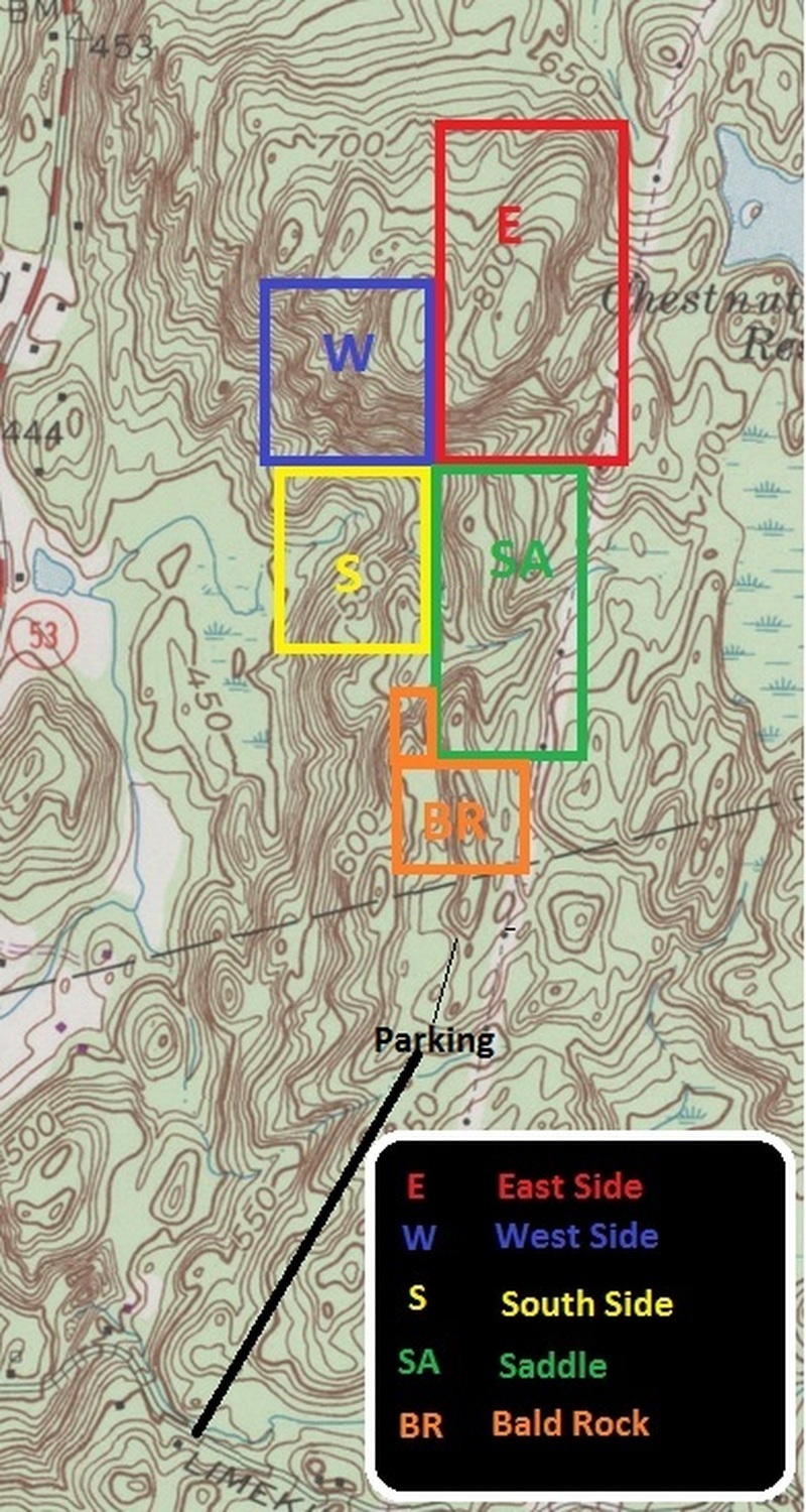 Bald Rock Area Map