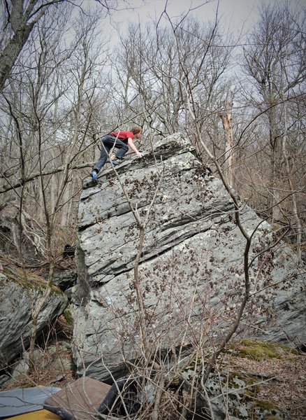 Tyler Hoskinson on "Follows the Rain"(V2), Ginseng Boulders off the LRT