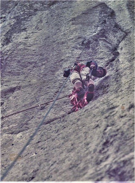 Paul Ross on the FA of Mines of Moria Second pitch. 1972