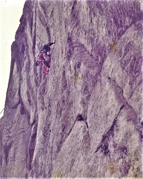 P.Ross on FA second pitch .. Mines Of Moria 1972