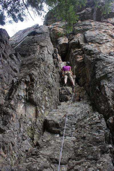 Halfway up