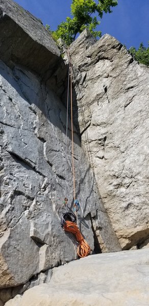 Self-belay setup