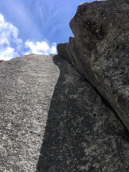 Fun crack climbing, albeit short