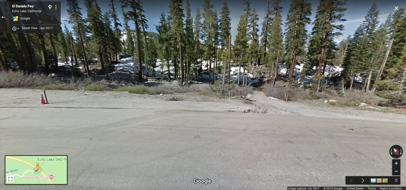 Google Maps photo of the I-50 pullout for Lake Audrain.
