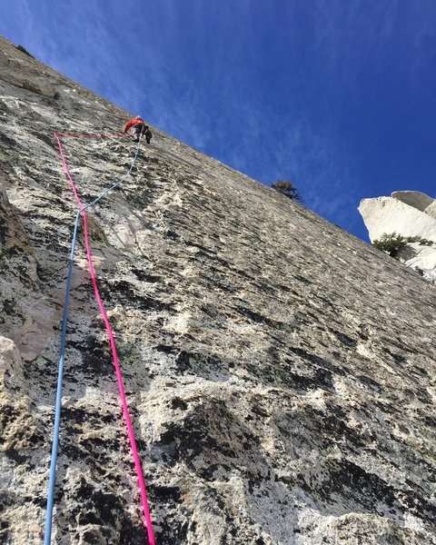 Vitaliy found one knob to sling on the last pitch, it didn't hold.