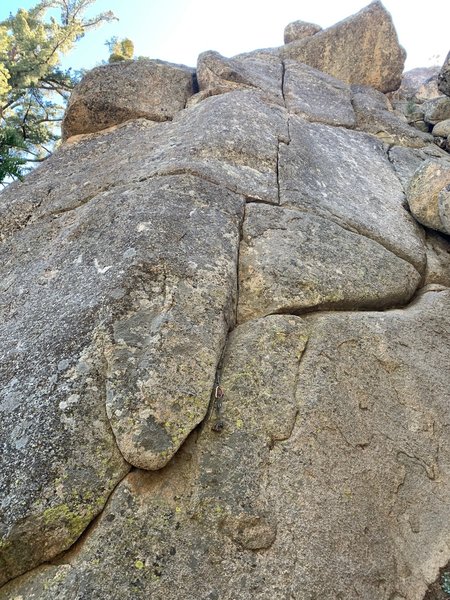 Lower Toetally Broken Buttress - the obvious crack is a very nice 5.8.