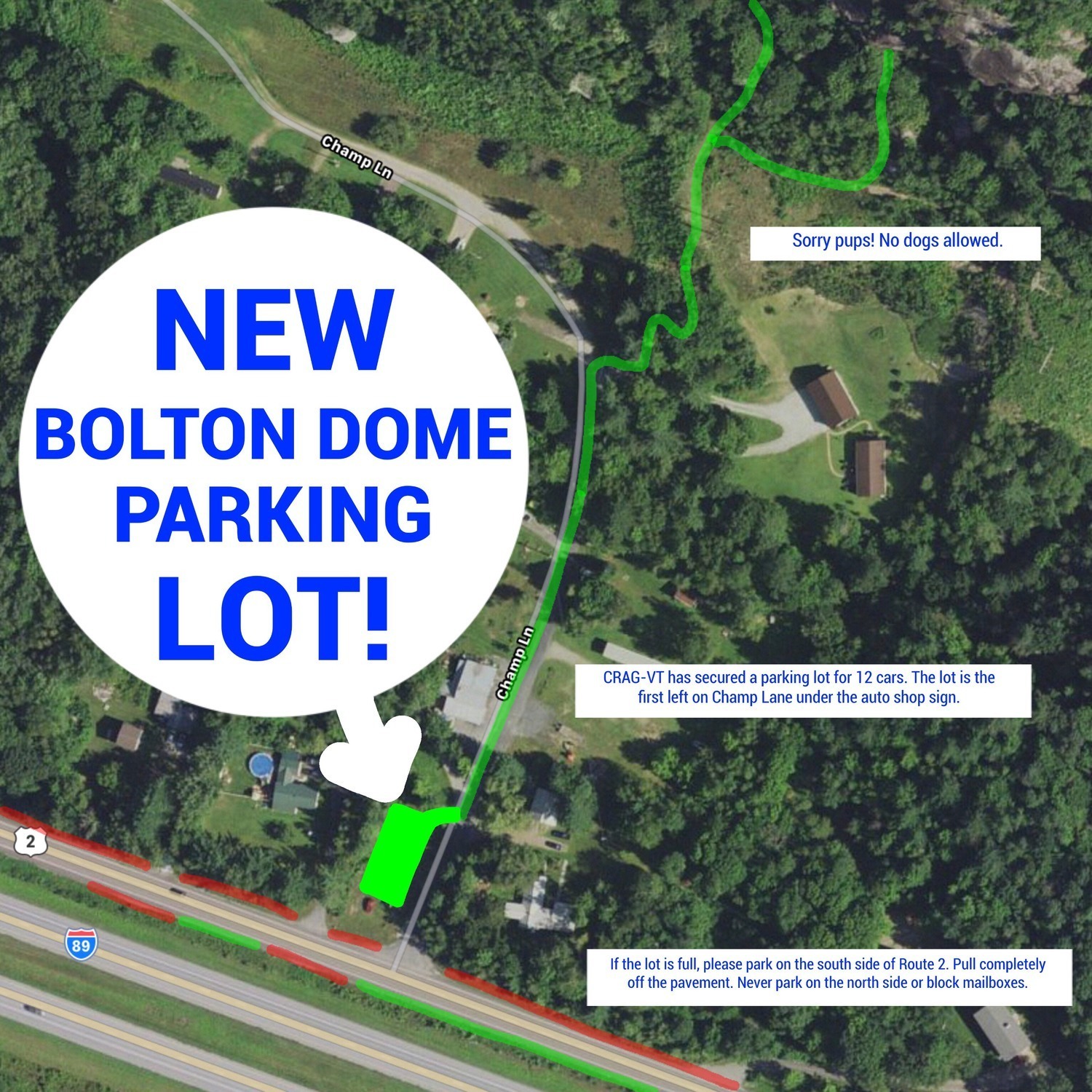 New Bolton Dome Parking Lot