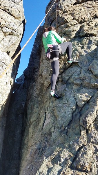 Right Arete of Split Rock on TR