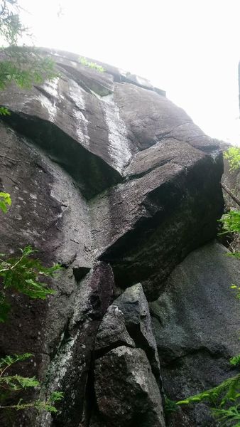 View of the route from below