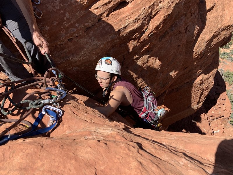 A bit messy at the belay.