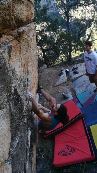 Julien looking strong on the heel